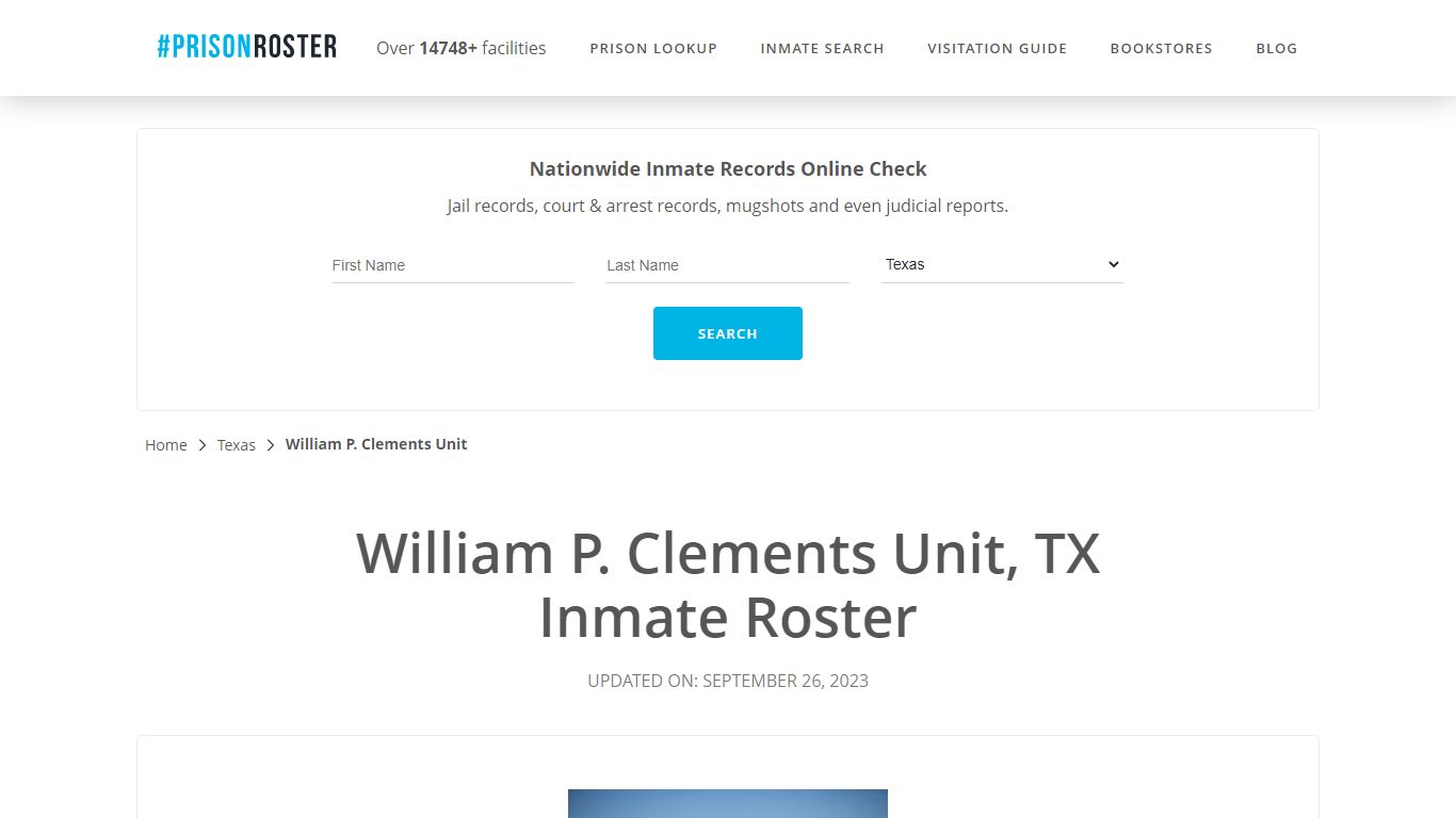 William P. Clements Unit, TX Inmate Roster - Prisonroster