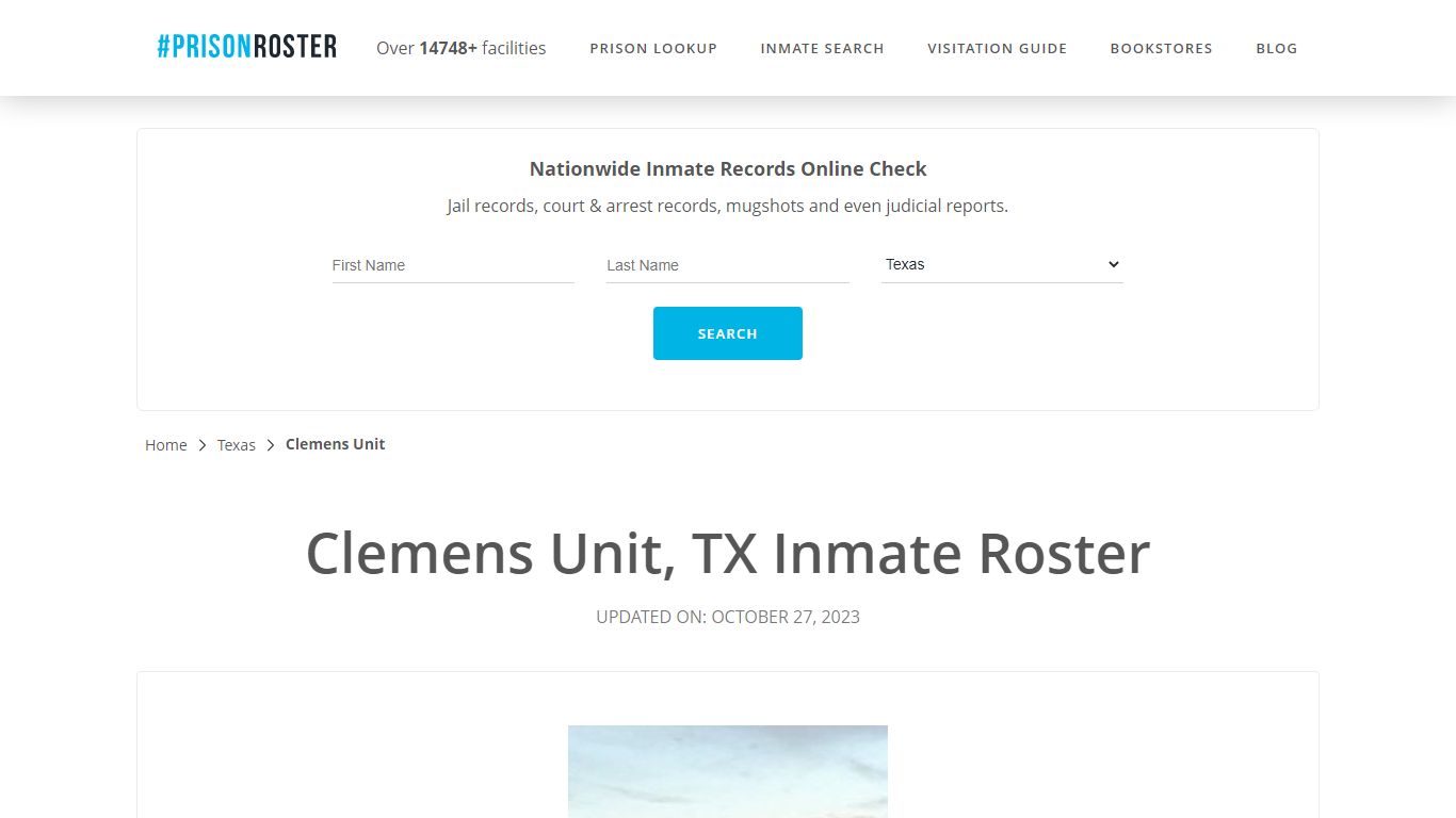 Clemens Unit, TX Inmate Roster - Prisonroster